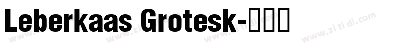 Leberkaas Grotesk字体转换